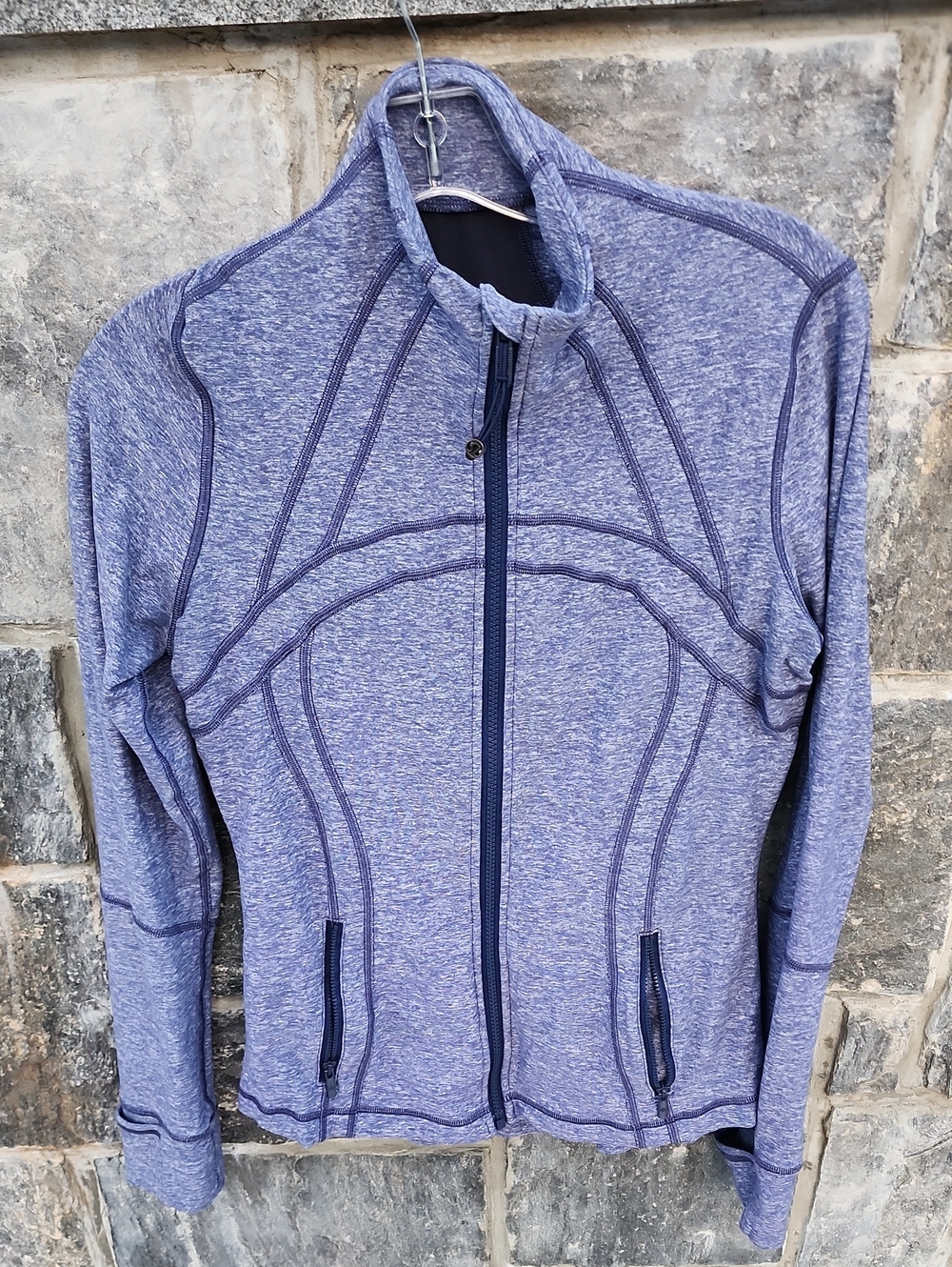 Lululemon Define Jacket (Rulu) In Heathered Hero Blue size 8